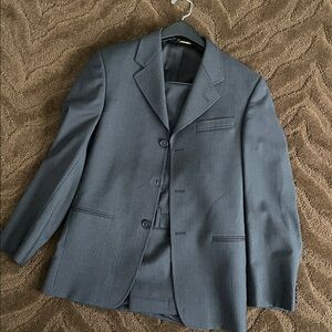 Boys grey pinstripe suit